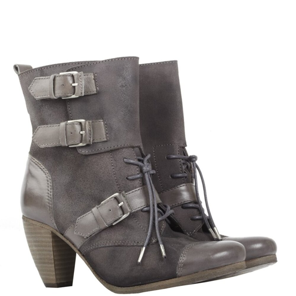 All Saints Gray Siri Motorcycle Boot size 36